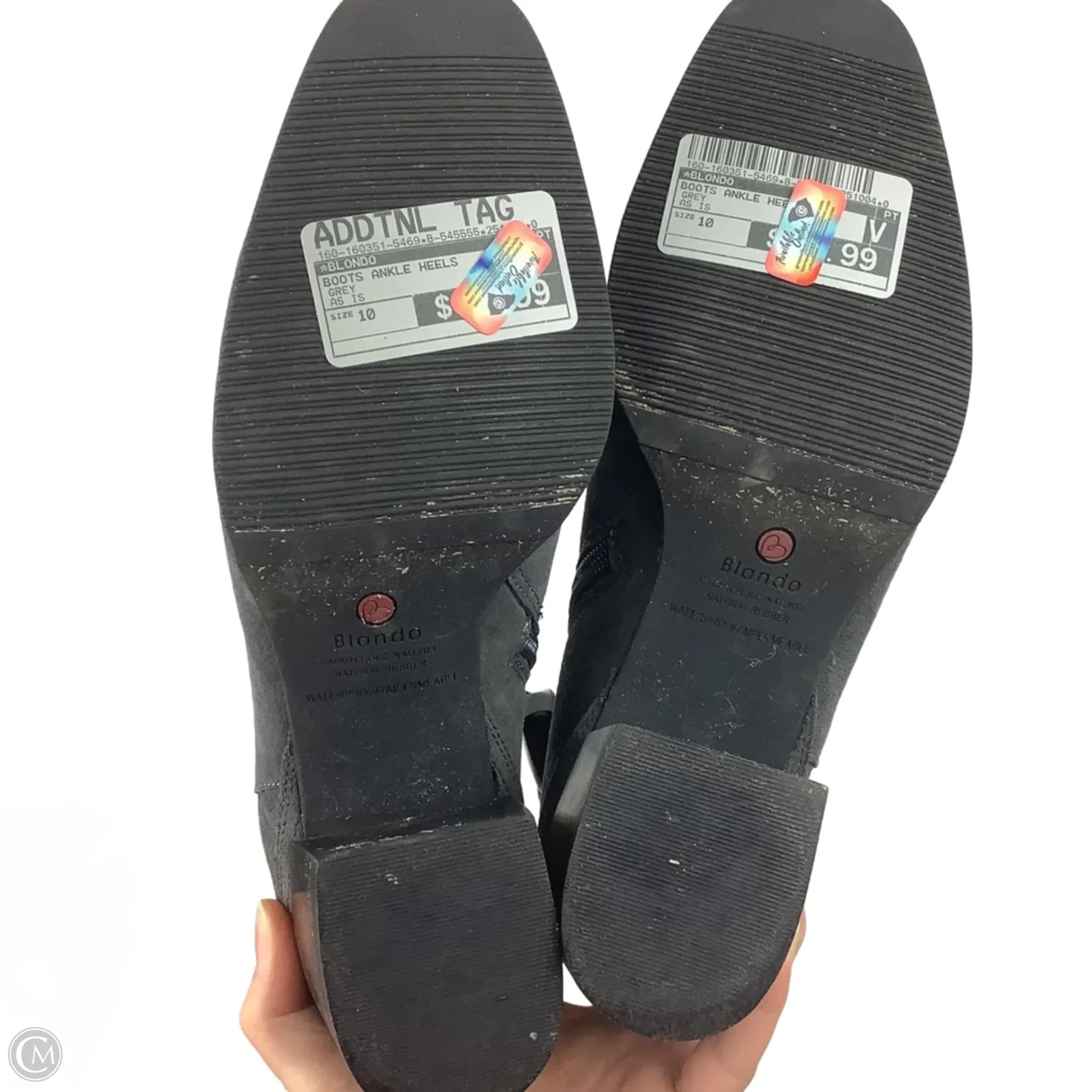 Boots Ankle Heels By Blondo In Grey, Size: 10 - Image 4