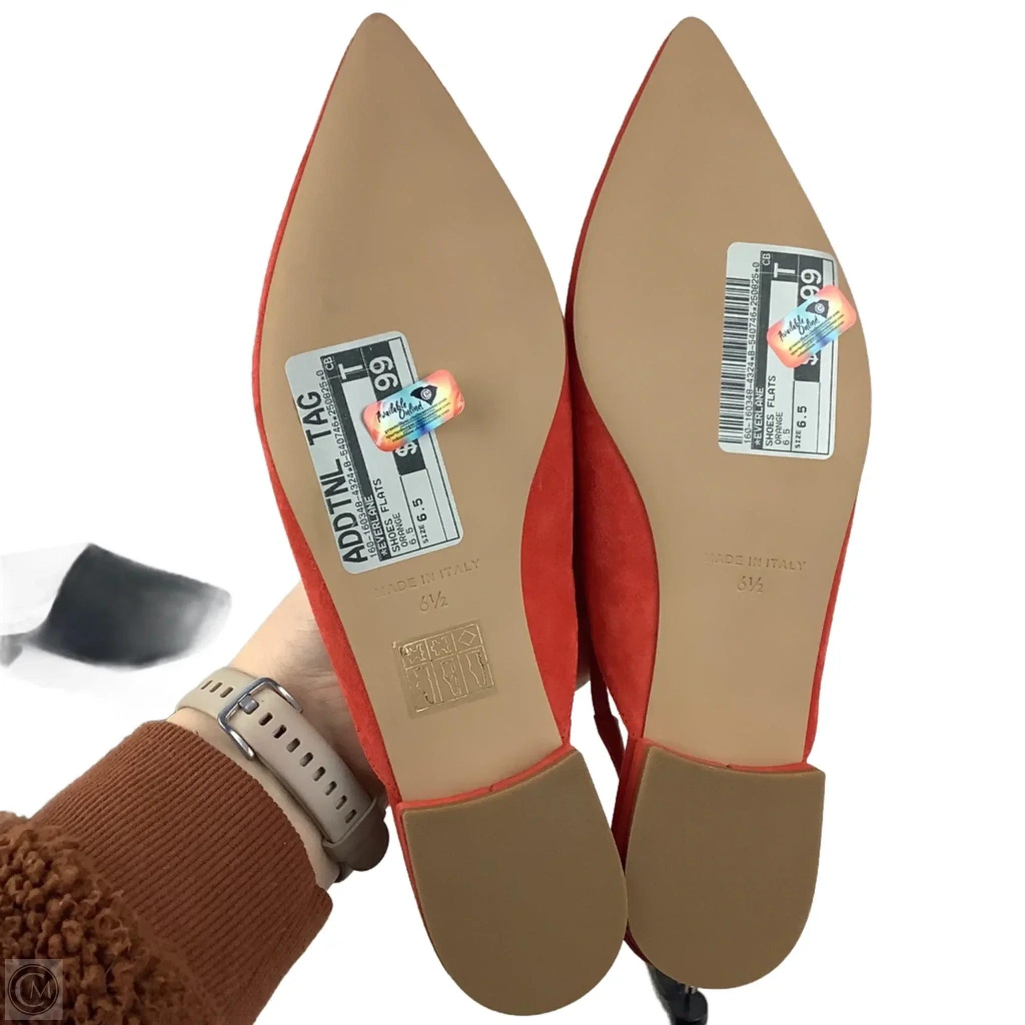 Shoes Flats By Everlane In Orange, Size: 6.5 - Image 3