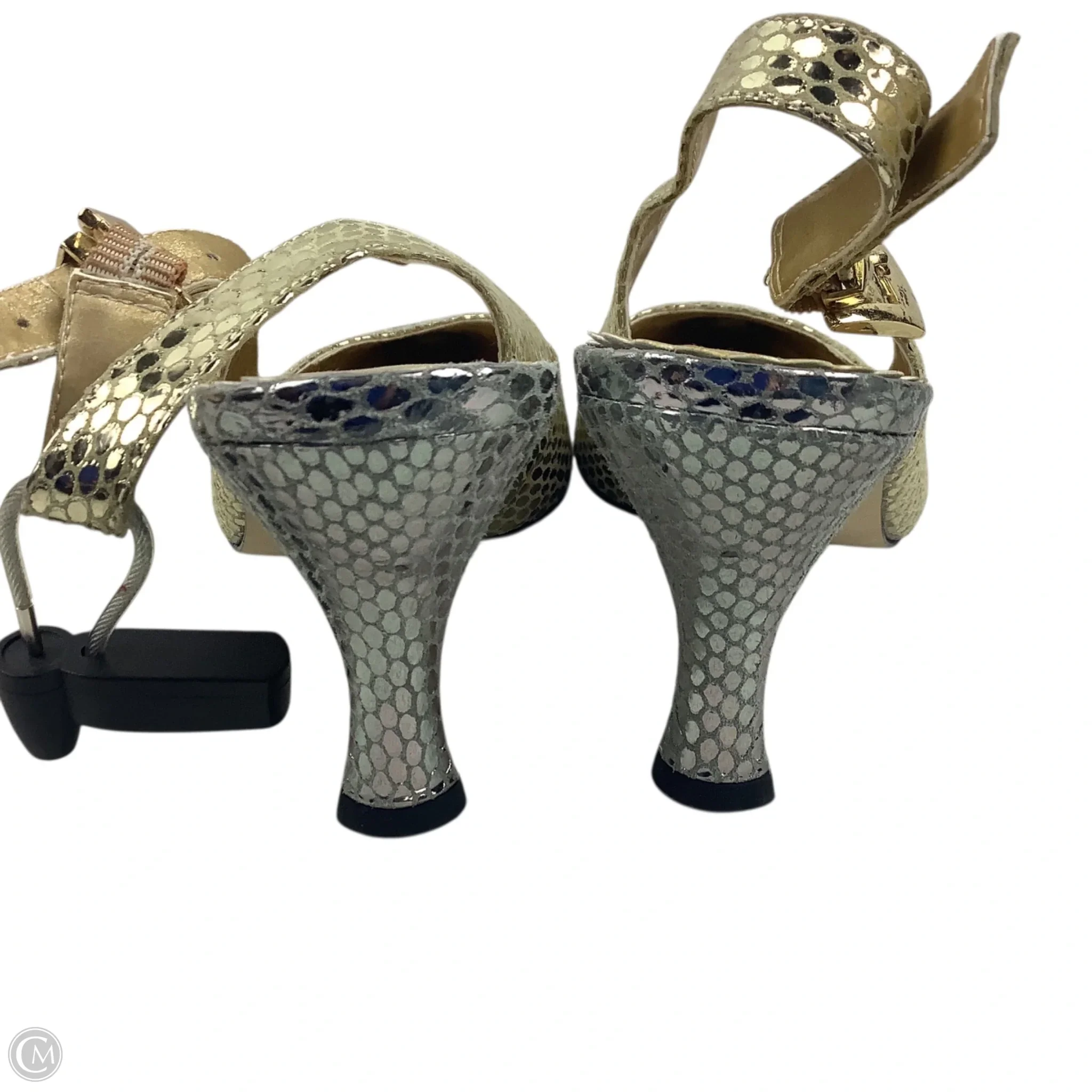Shoes Heels Kitten By J Renee In Gold & Silver, Size: 6 - Image 3