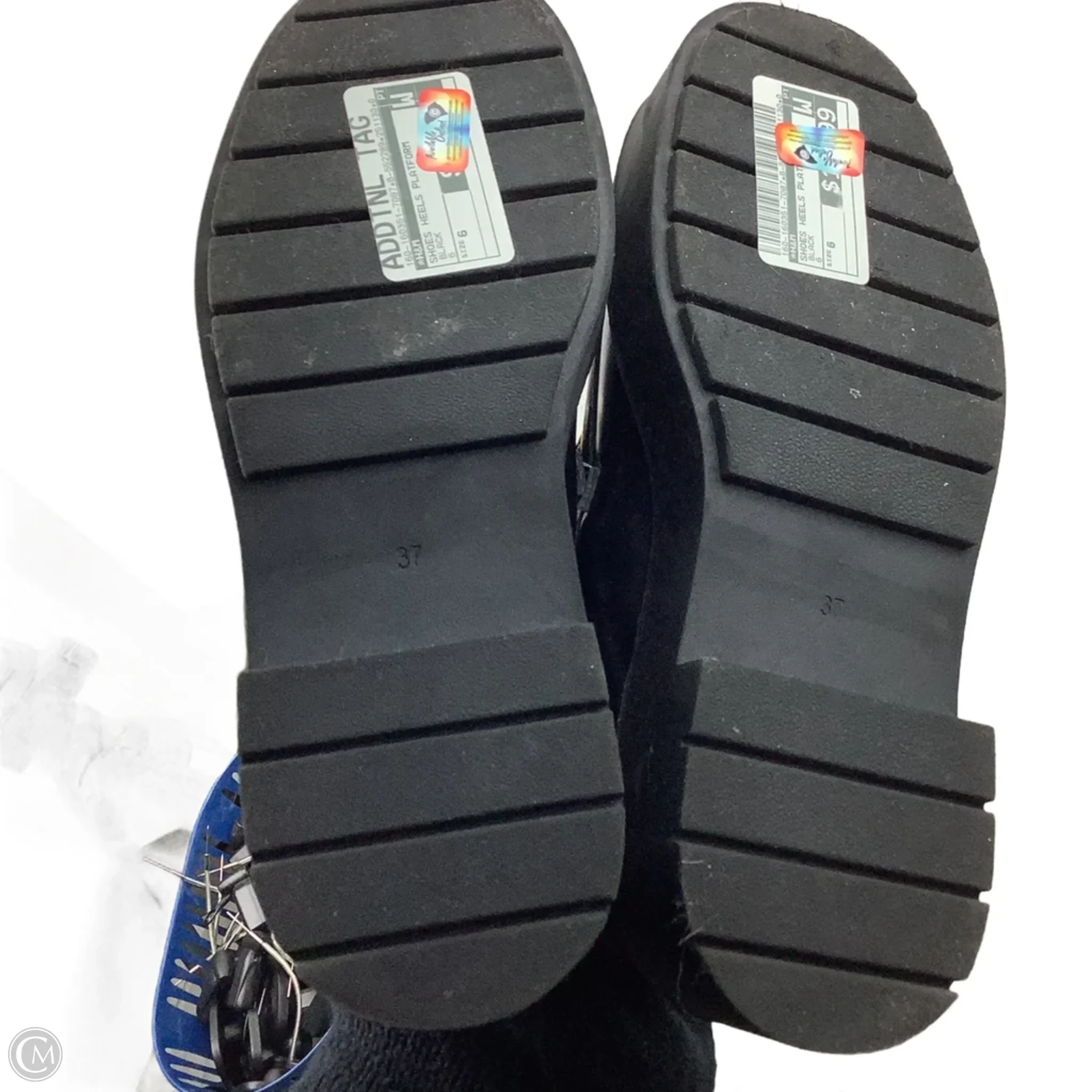 Shoes Heels Platform By H&m In Black, Size: US 6 (37) - Image 4