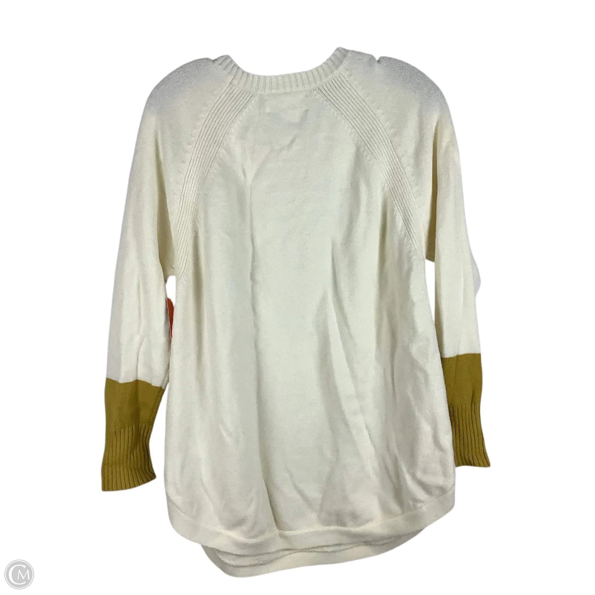 Sweater By Anthropologie In Cream, Size: 1x - Image 3