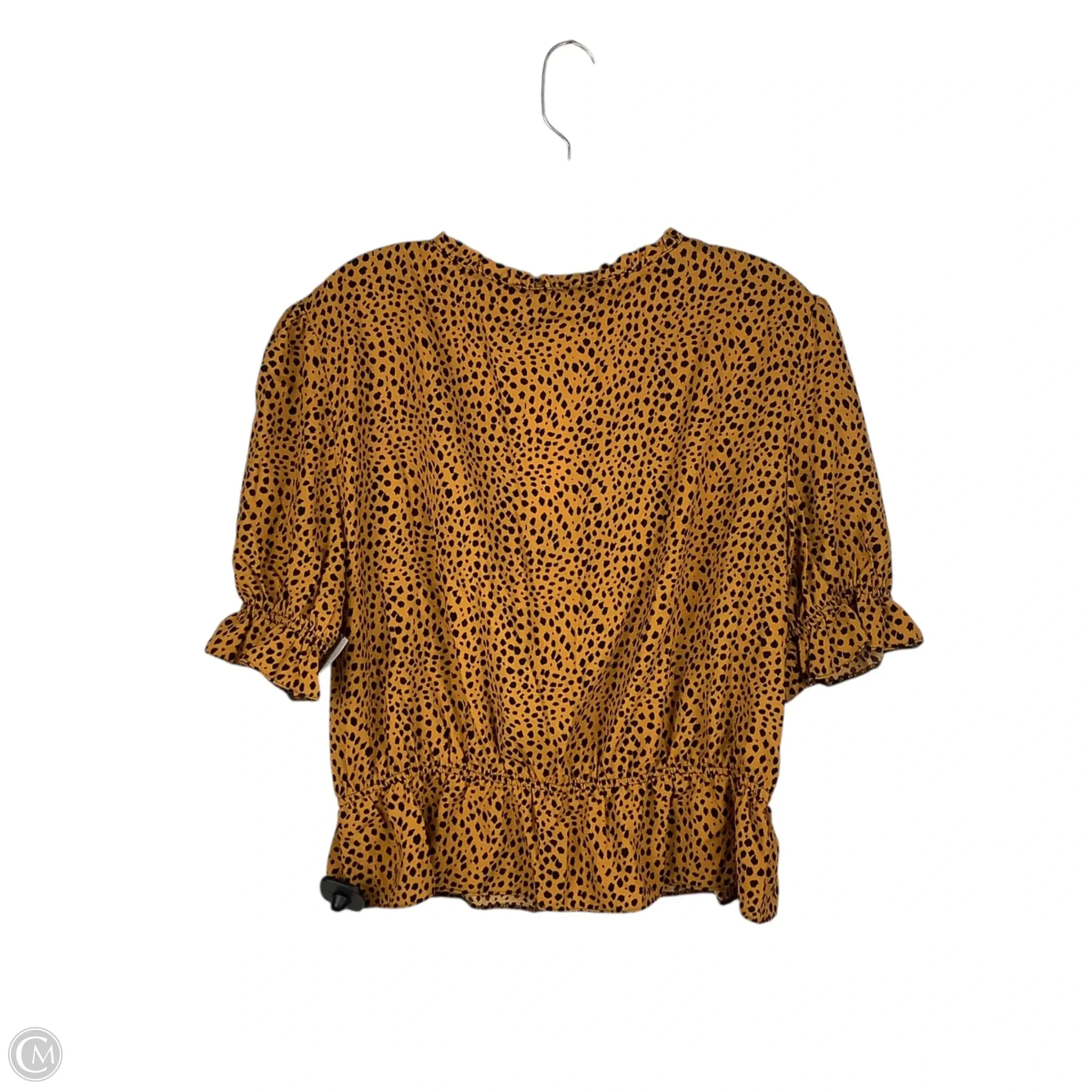 Top Short Sleeve By Top Shop In Animal Print, Size: Xl - Image 3